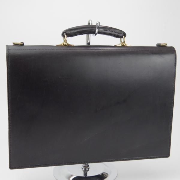 ★(英)W＆H GIDDEN【現行価格30万円程度★ブライドルレザー仕様/ブリーフケース】メンズ/ビジネス/バッグ/黒/革/鞄/WHギデン★N5802