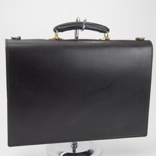 ★(英)W＆H GIDDEN【現行価格30万円程度★ブライドルレザー仕様/ブリーフケース】メンズ/ビジネス/バッグ/黒/革/鞄/WHギデン★N5802