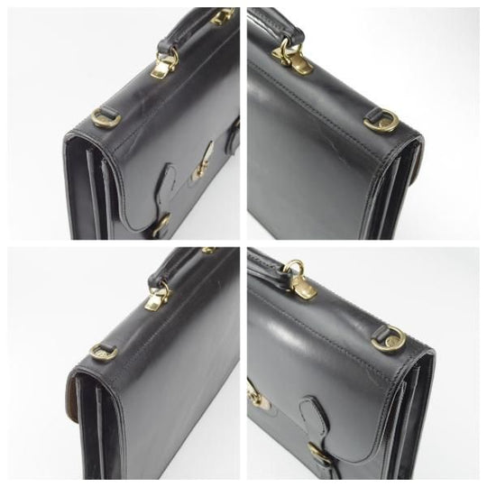 ★(英)W＆H GIDDEN【現行価格30万円程度★ブライドルレザー仕様/ブリーフケース】メンズ/ビジネス/バッグ/黒/革/鞄/WHギデン★N5802