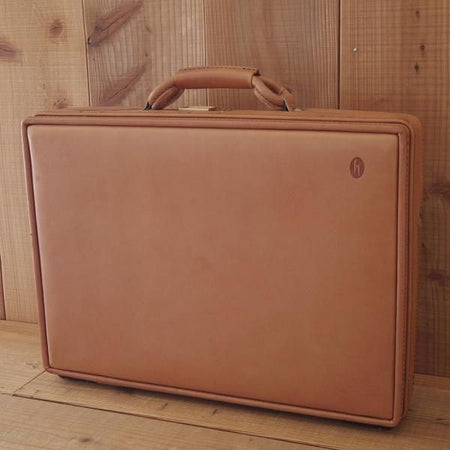 美品★(米)ハートマン/hartmann luggage【定価20万円以上★アタッシュケース】ベルティングレザー/メンズ/ビジネス/バッグ/薄茶/鞄★N5807