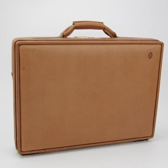 美品★(米)ハートマン/hartmann luggage【定価20万円以上★アタッシュケース】ベルティングレザー/メンズ/ビジネス/バッグ/薄茶/鞄★N5807