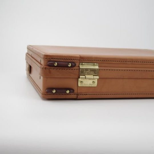美品★(米)ハートマン/hartmann luggage【定価20万円以上★アタッシュケース】ベルティングレザー/メンズ/ビジネス/バッグ/薄茶/鞄★N5807