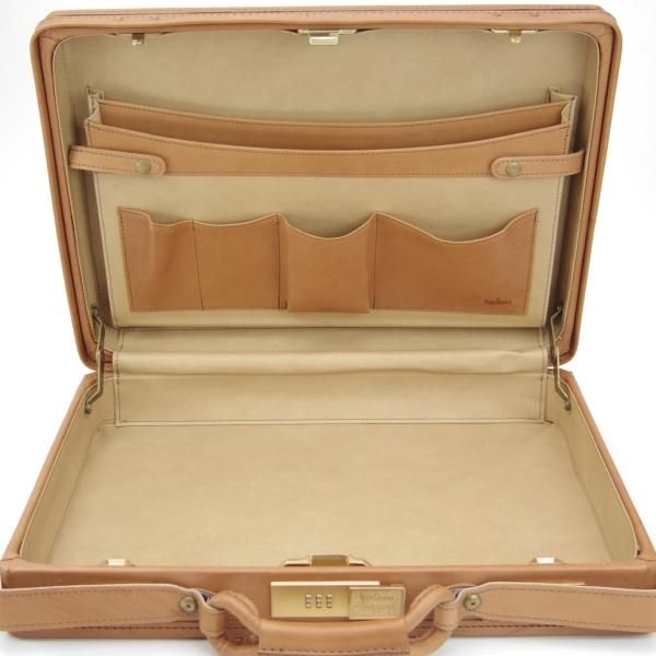 美品★(米)ハートマン/hartmann luggage【定価20万円以上★アタッシュケース】ベルティングレザー/メンズ/ビジネス/バッグ/薄茶/鞄★N5807