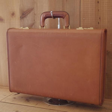 極上★コーチ/COACH【★レザー/アタッシュケース】メンズ/ビジネス/バッグ/革/薄茶/ブリーフケース/鞄★N5808