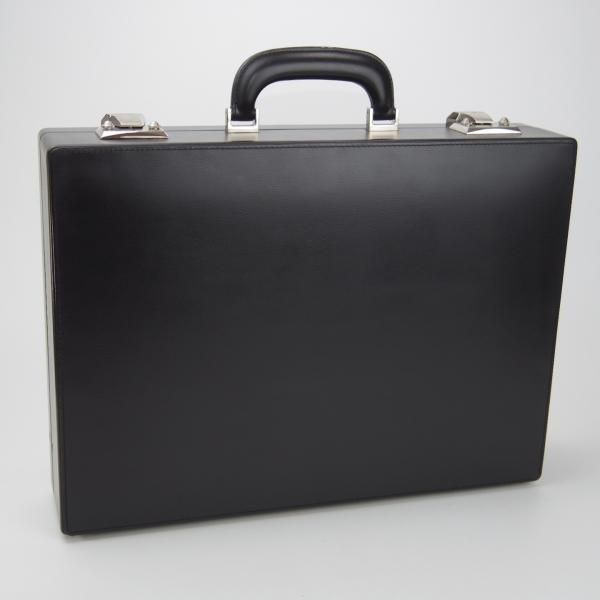 極美品★カルティエ/Cartier【★レザー/アタッシュケース】メンズ/ビジネス/バッグ/革/黒/ブリーフケース/鞄★N5809