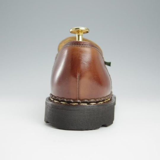 極美品★パラブーツ SIZE 7【定価￥79,200-★ランス/REIMS/マロン】MARRON/コインローファー/リスレザー/茶/メンズ/Paraboot★h965