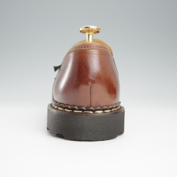 極美品★パラブーツ SIZE 7【定価￥79,200-★ランス/REIMS/マロン】MARRON/コインローファー/リスレザー/茶/メンズ/Paraboot★h965