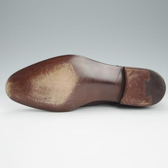 極上★OTSUKA M-5/オーツカ 24EE【定価￥77,000-★完全受注生産品/M5-215】B-815ラスト/Vフロント/プレーントゥ/カーフ/赤茶★h966