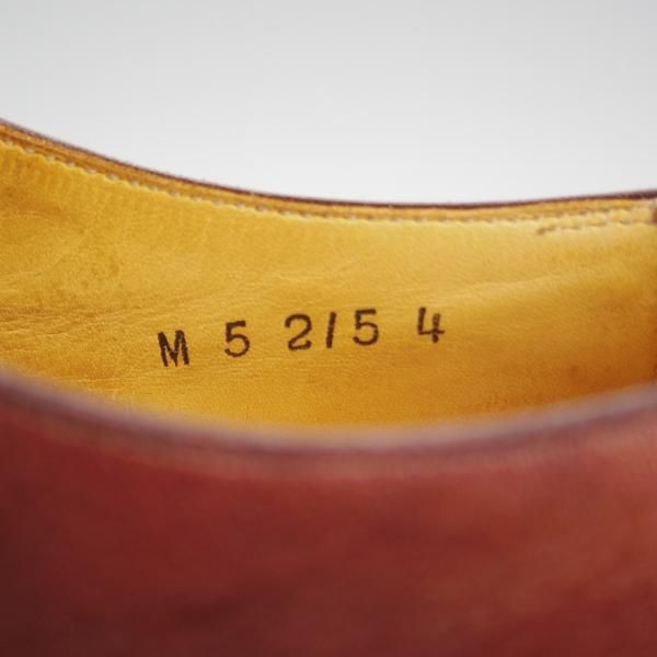 極上★OTSUKA M-5/オーツカ 24EE【定価￥77,000-★完全受注生産品/M5-215】B-815ラスト/Vフロント/プレーントゥ/カーフ/赤茶★h966