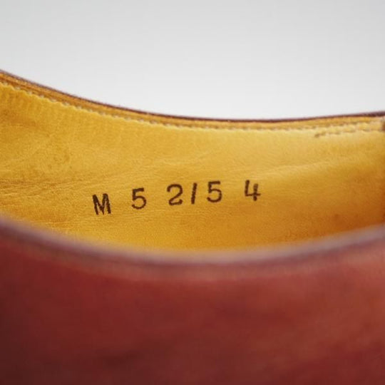 極上★OTSUKA M-5/オーツカ 24EE【定価￥77,000-★完全受注生産品/M5-215】B-815ラスト/Vフロント/プレーントゥ/カーフ/赤茶★h966