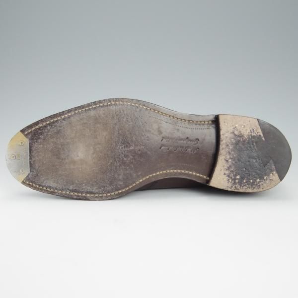 極美品★チーニー 7F【定価￥70,400-★(独)ワインハイマー社のジュピターカーフ/PENZANCE 2】グルカサンダル/濃茶/メンズ/CHEANEY★h967