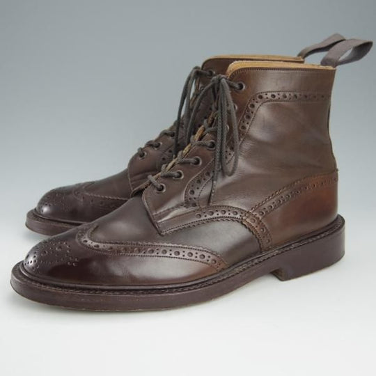 極上★トリッカーズ SIZE 8.5【現行定価￥99,000-★MALTON/モールトン】M2508/カントリーブーツ/カーフ/濃茶/メンズ/Tricker's★h968