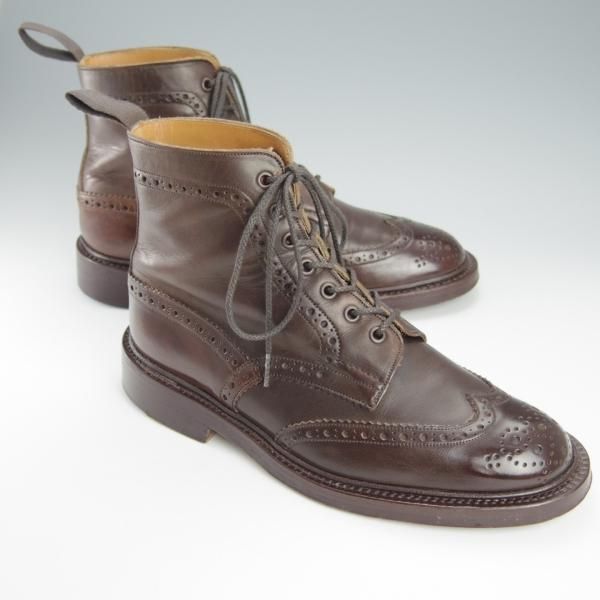 極上★トリッカーズ SIZE 8.5【現行定価￥99,000-★MALTON/モールトン】M2508/カントリーブーツ/カーフ/濃茶/メンズ/Tricker's★h968