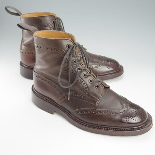 極上★トリッカーズ SIZE 8.5【現行定価￥99,000-★MALTON/モールトン】M2508/カントリーブーツ/カーフ/濃茶/メンズ/Tricker's★h968