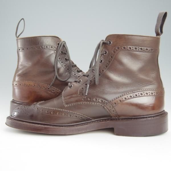 極上★トリッカーズ SIZE 8.5【現行定価￥99,000-★MALTON/モールトン】M2508/カントリーブーツ/カーフ/濃茶/メンズ/Tricker's★h968
