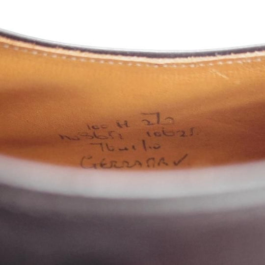 ★チャーチ 100H/UK10【貴重★2都市ロゴ(〜70's)/旧チャーチ/GERRARD 4】273ラスト/プレーントゥ/Vフロント/カーフ/黒/Church's★h971