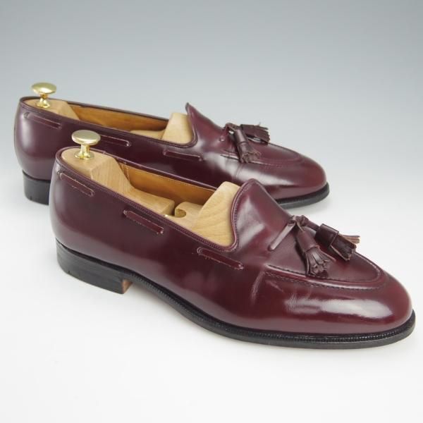 ★チャーチ 95F/UK9.5【旧チャーチ★ブックバインダーカーフ】3都市ロゴ/93ラスト/KEATS/キーツ/タッセルローファー/赤茶/Church's★h972
