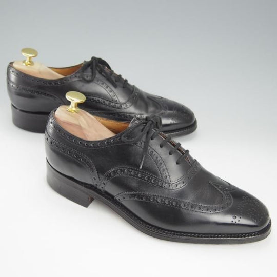 極美品★チャーチ 50F/UK5【現行定価￥144,100-★旧チャーチ/73ラスト/CHETWYND】チェットウィンド/3都市ロゴ/カーフ/黒/Church's★h973