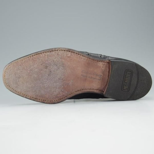 極美品★チャーチ 50F/UK5【現行定価￥144,100-★旧チャーチ/73ラスト/CHETWYND】チェットウィンド/3都市ロゴ/カーフ/黒/Church's★h973