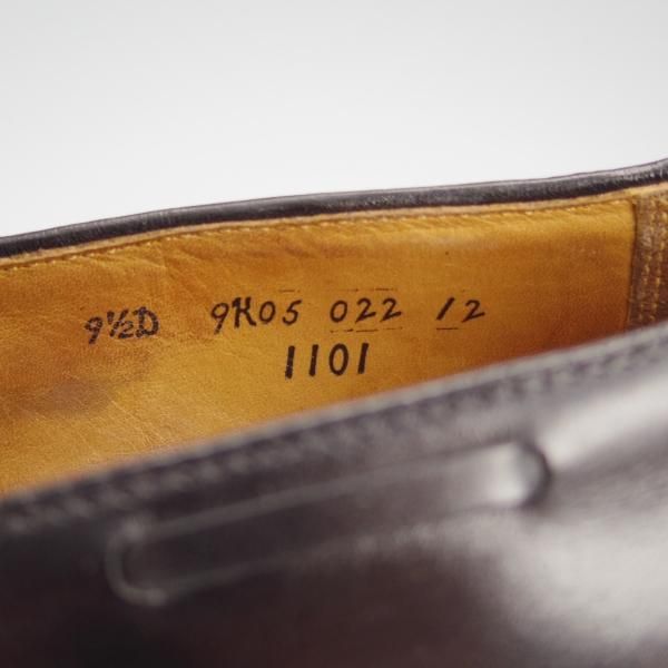 極上★オールデン 9.5D【貴重★ブルックスブラザーズ別注/タッセルローファー/1101】アバディーンラスト/カーフ/黒/ALDEN★h974