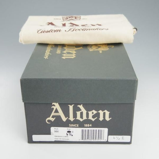 極美品★オールデン 6.5E【コードバン仕様★986/ヴァンラスト】#8/赤茶/バーガンディー/コインローファー/メンズ/バンラスト/ALDEN★h975