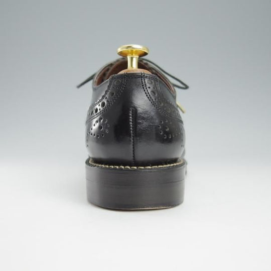極美品★フットザコーチャー(レディース) SIZE 5.5【定価￥66,000-★セミブローグ/MENDELL】オイルドレザー/黒/foot the coacher★h977