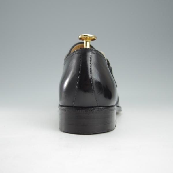 極上★(伊)ア・テストーニ SIZE 8.5【上級★ブラックラベル/BLACK LABEL】モンクストラップ/カーフ/黒/メンズ/a.testoni★h978