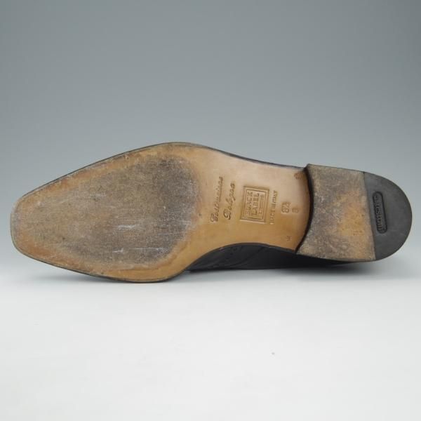 極上★(伊)ア・テストーニ SIZE 8.5【上級★ブラックラベル/BLACK LABEL】モンクストラップ/カーフ/黒/メンズ/a.testoni★h978