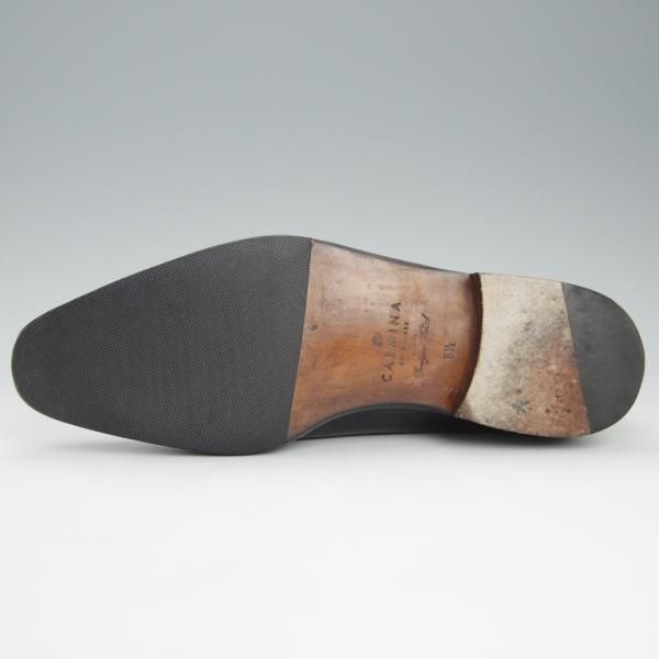 美品★(スペイン製)CARMINA/カルミナ SIZE 6.5【定価￥72,600-★ホールカット/910】RAINラスト/ボックスカーフ/黒/メンズ★h980