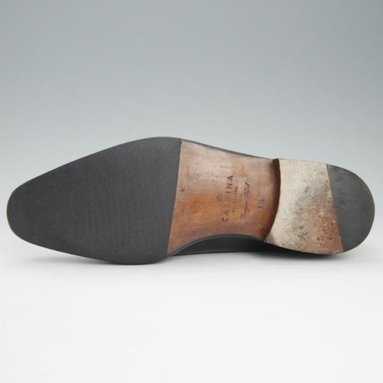 美品★(スペイン製)CARMINA/カルミナ SIZE 6.5【定価￥72,600-★ホールカット/910】RAINラスト/ボックスカーフ/黒/メンズ★h980