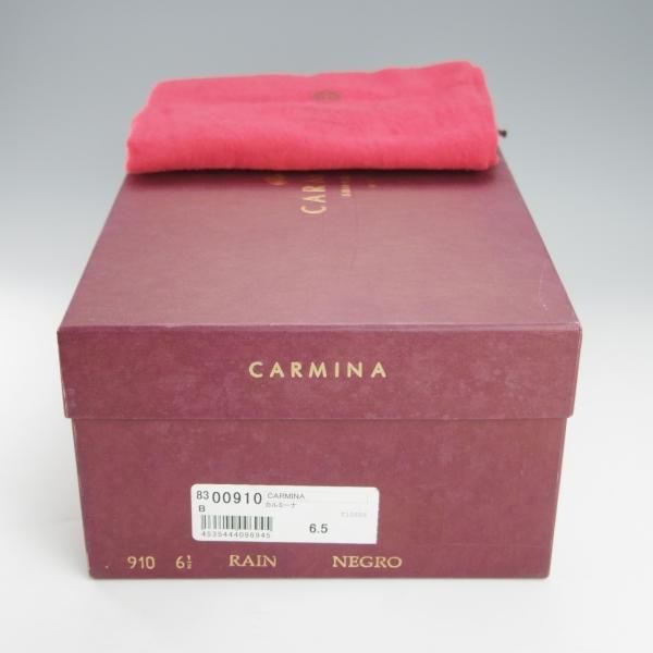 美品★(スペイン製)CARMINA/カルミナ SIZE 6.5【定価￥72,600-★ホールカット/910】RAINラスト/ボックスカーフ/黒/メンズ★h980