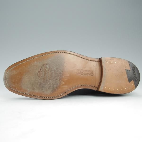 ほぼ試着程度★チャーチ 60F/UK6【定価￥144,100-★コンサル/CONSUL】173ラスト/ストレートチップ/カーフ/黒/メンズ/Church's★h981