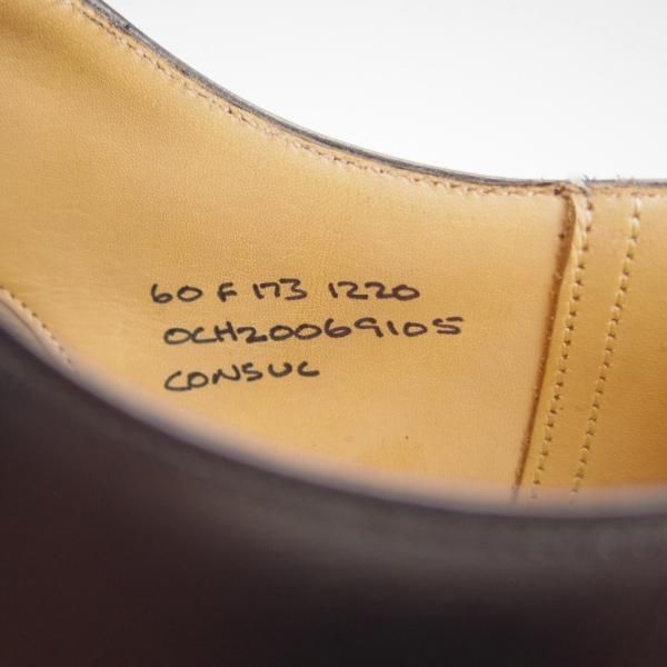 ほぼ試着程度★チャーチ 60F/UK6【定価￥144,100-★コンサル/CONSUL】173ラスト/ストレートチップ/カーフ/黒/メンズ/Church's★h981