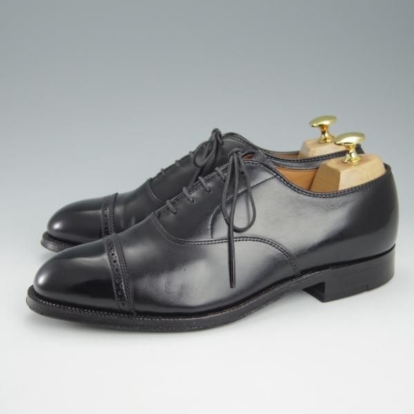 極美品★オールデン 6.5E【貴重★ハンプトンラスト/901】パンチドキャップトゥ/カーフ/黒/メンズ/Alden★h983