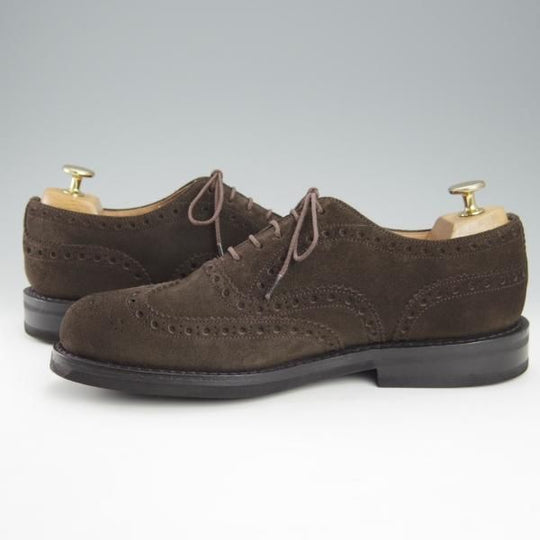 極美品★チャーチ 65F/UK6.5【貴重★104ラスト仕様のバーウッド似寄りモデル】ダイナイトソール/フルブローグ/濃茶/Church's★h985