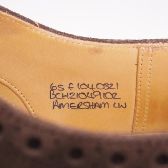 極美品★チャーチ 65F/UK6.5【貴重★104ラスト仕様のバーウッド似寄りモデル】ダイナイトソール/フルブローグ/濃茶/Church's★h985