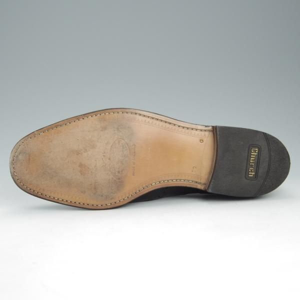 極美品★チャーチ 80G/UK8【貴重★73ラスト/CHETWYND似寄りモデル】NENE/フルブローグ/ポリッシュドバインダーカーフ/黒/Church's★h989