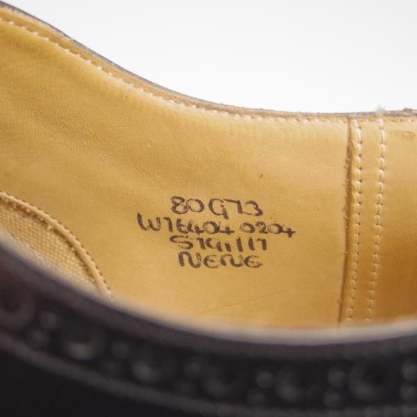 極美品★チャーチ 80G/UK8【貴重★73ラスト/CHETWYND似寄りモデル】NENE/フルブローグ/ポリッシュドバインダーカーフ/黒/Church's★h989