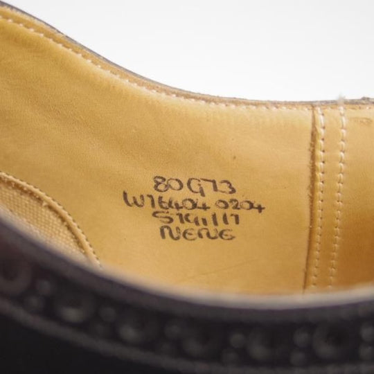 極美品★チャーチ 80G/UK8【貴重★73ラスト/CHETWYND似寄りモデル】NENE/フルブローグ/ポリッシュドバインダーカーフ/黒/Church's★h989