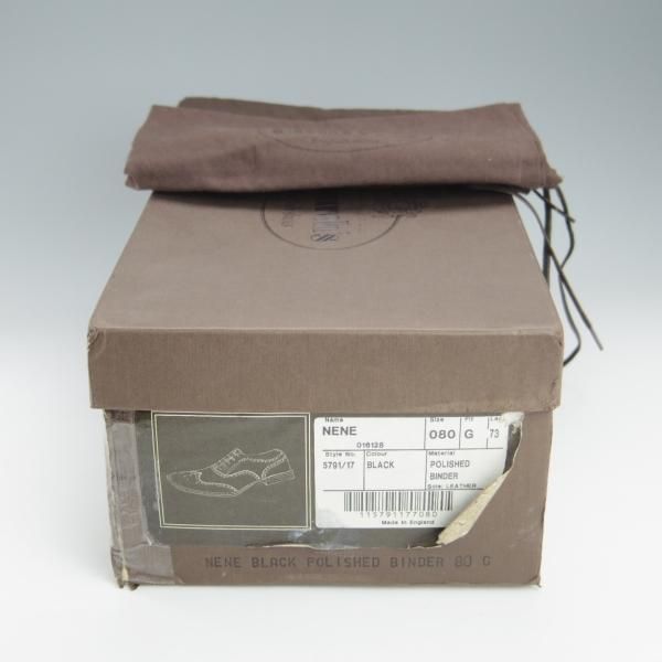 極美品★チャーチ 80G/UK8【貴重★73ラスト/CHETWYND似寄りモデル】NENE/フルブローグ/ポリッシュドバインダーカーフ/黒/Church's★h989