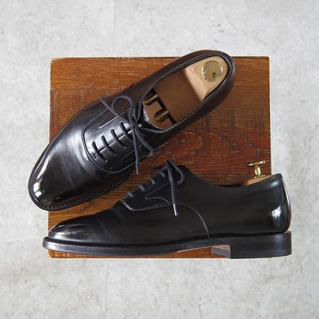 極上★チャーチ US7D/UK6.5【貴重★ブルックスブラザーズ別注/Peal&co】911ラスト/プレーントゥ/カーフ/黒/メンズ/Church's★h990