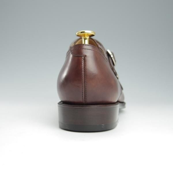 未使用★RAYMAR/レイマー SIZE 8【(伊)ZONTA社のミュージアムカーフ★ハンドソーンウェルテッド製法】RM1904/ダブルモンク/濃茶★h993