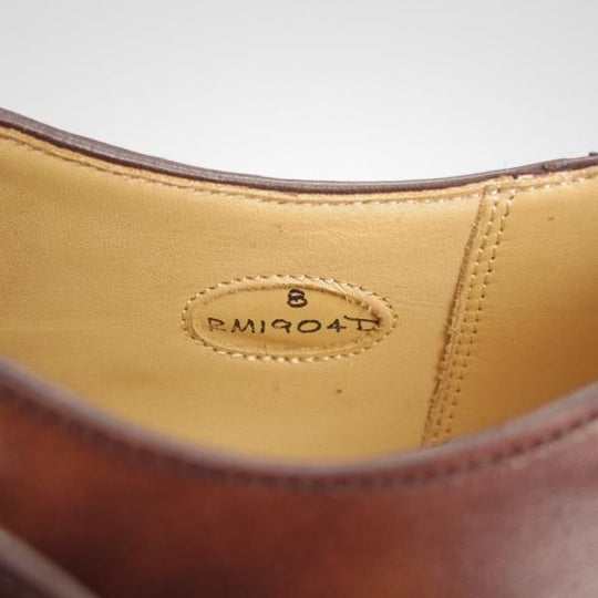 未使用★RAYMAR/レイマー SIZE 8【(伊)ZONTA社のミュージアムカーフ★ハンドソーンウェルテッド製法】RM1904/ダブルモンク/濃茶★h993