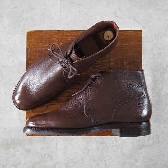 極美品★クロケット&ジョーンズ 6D【定価￥72,600-★ダイナイトソール仕様/CHUKKA】200ラスト/チャッカブーツ/濃茶/Crockett&Jones★h995