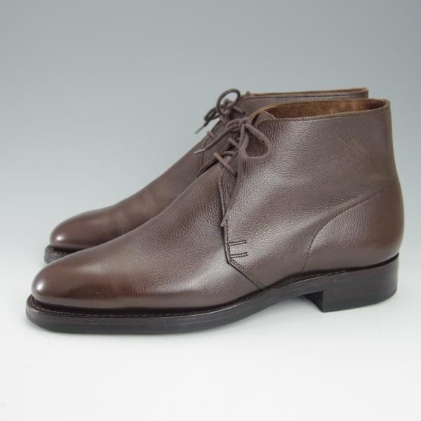極美品★クロケット&ジョーンズ 6D【定価￥72,600-★ダイナイトソール仕様/CHUKKA】200ラスト/チャッカブーツ/濃茶/Crockett&Jones★h995
