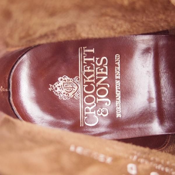 極美品★クロケット&ジョーンズ 6D【定価￥72,600-★ダイナイトソール仕様/CHUKKA】200ラスト/チャッカブーツ/濃茶/Crockett&Jones★h995