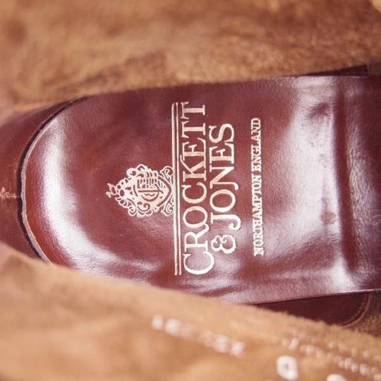 極美品★クロケット&ジョーンズ 6D【定価￥72,600-★ダイナイトソール仕様/CHUKKA】200ラスト/チャッカブーツ/濃茶/Crockett&Jones★h995