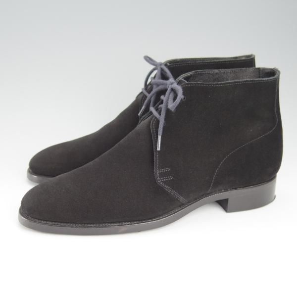 極上★クロケット&ジョーンズ 6D【定価￥72,600-★ダイナイトソール仕様/CHUKKA】200ラスト/チャッカブーツ/黒/Crockett&Jones★h996