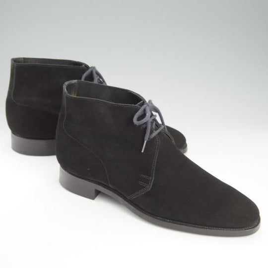 極上★クロケット&ジョーンズ 6D【定価￥72,600-★ダイナイトソール仕様/CHUKKA】200ラスト/チャッカブーツ/黒/Crockett&Jones★h996