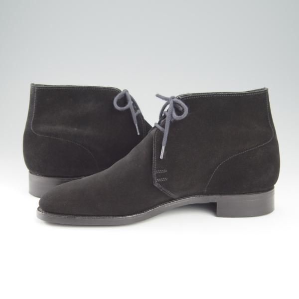 極上★クロケット&ジョーンズ 6D【定価￥72,600-★ダイナイトソール仕様/CHUKKA】200ラスト/チャッカブーツ/黒/Crockett&Jones★h996